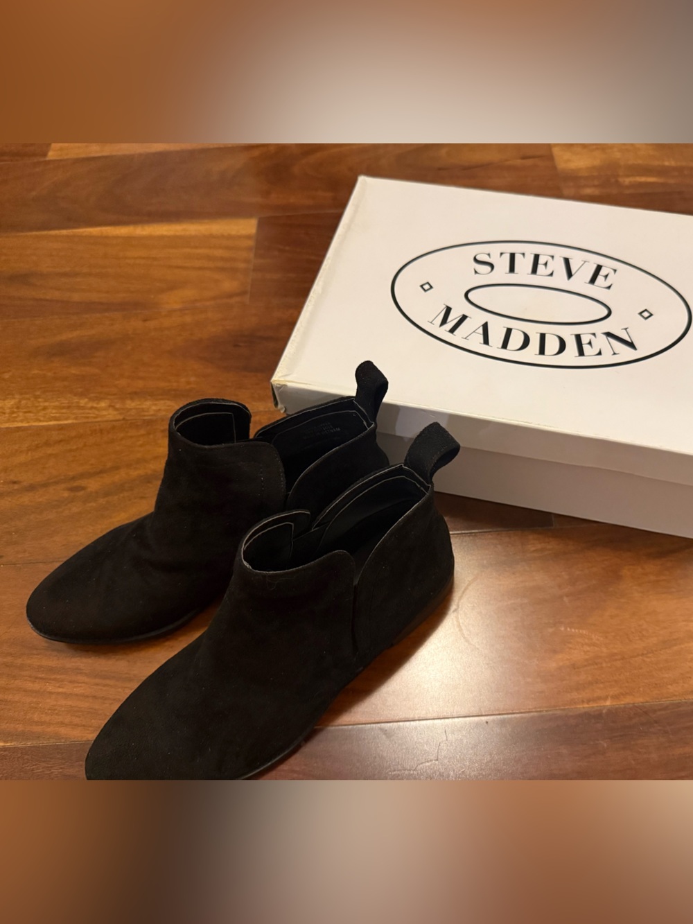 Steve Madden Leather Loafers Black Gold Bit Women’s 7.5